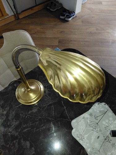 Vintage brass clamshell - vintage,
