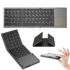 Mini Foldable Wireless Bluetooth Keyboard with Touchpad for PC Smartphone Table