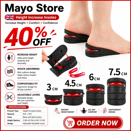 Height increase insoles men - height,