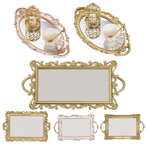 Mirror base candle plate - mirror,