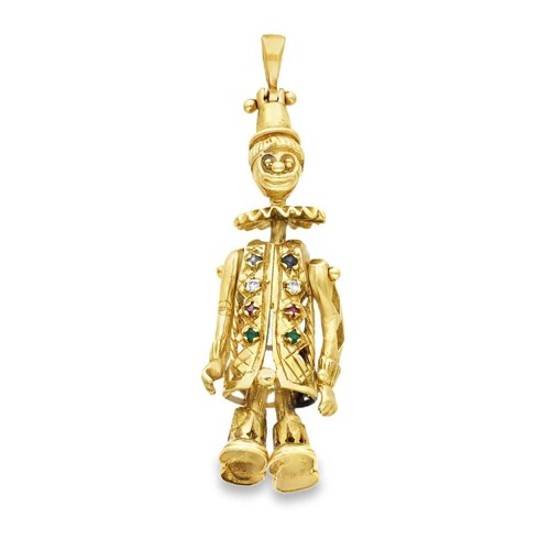 9ct yellow gold multi gem - yellow,