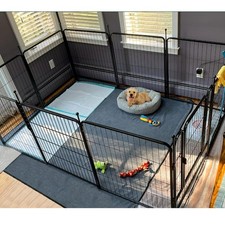8 Panel Dog Playpen Heavy Duty Pet Puppy Pen for Small Animal Rabbit Run 60/60cm