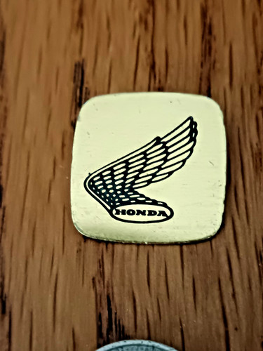 Vintage tin plate honda - tin,