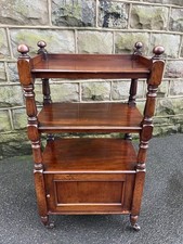 Antique Slim Mahogany Trolley