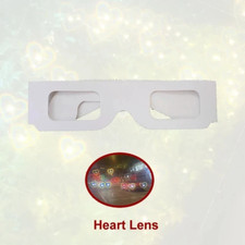 100Pcs Hearts Lenses New Year Christmas Holidays Paper Diffraction Glasses for F