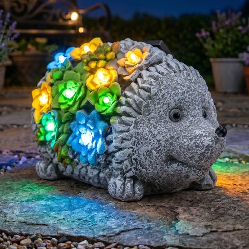 Garden hedgehog ornament solar - garden,