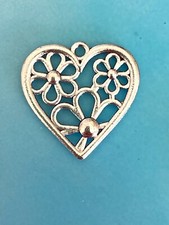 Tibetan Silver Flower Heart