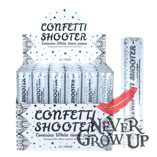20cm white party confetti - 20cm,