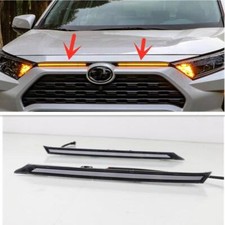 LED DRL Daytime Running Light Car Hood Kit For 2019-2024 Toyota RAV4 Accessories
