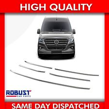 5PCS FOR MERCEDES SPRINTER W907 CHROME FRONT GRILL COVER TRIM S.STEEL 2018-2022