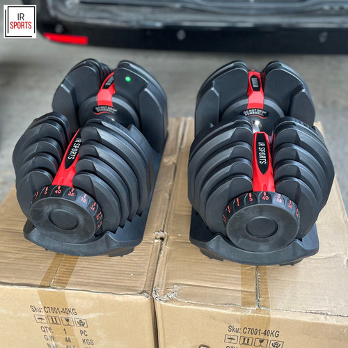 Adjustable dumbbell set 40kg - dumbbell,