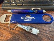 CORONA EXTRA PACK  MEXICAN LAGER BOTTLE OPENER BAR BLADE KEYRING PEN HOME BAR