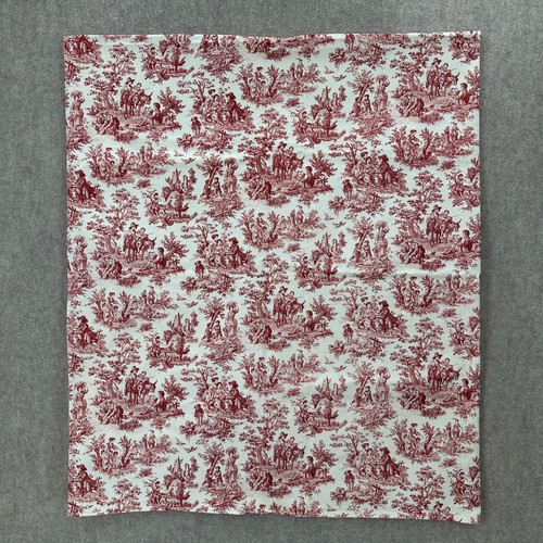 Vtg burgundy red french - burgundy, toile