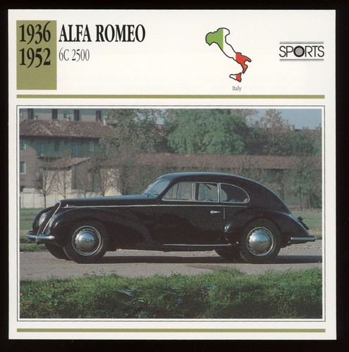 1936 1952 alfa romeo 6c - 1952,