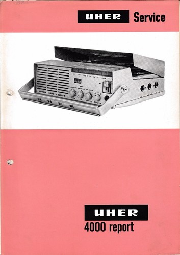 Service manual guide for uher - guide,