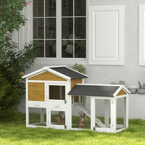 Rabbit hutch outdoor double - rabbit, outdoor,