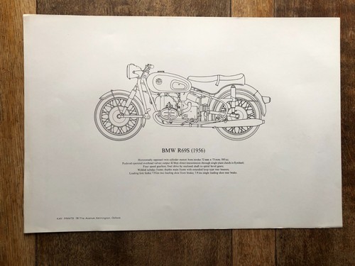 Bmw r69s old motorcyle - bmw,