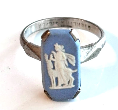 Vintage sterling silver blue - sterling,