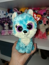 Rare Ty Beanie Boos Boo - Jade Wolf lodge exclusive Plush Soft Toy 6" - Retired