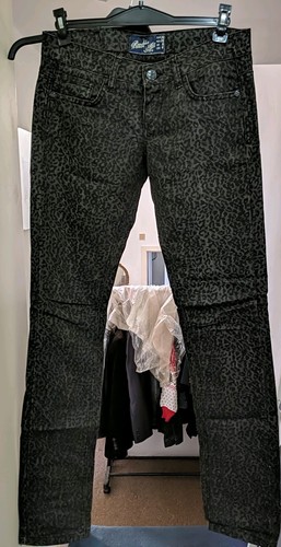 Bershka grey black leopard - bershka,