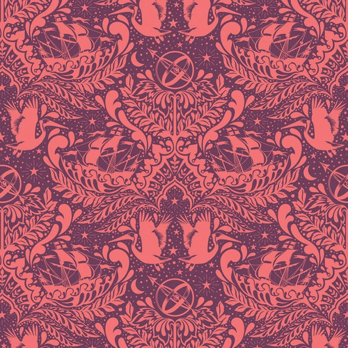 Tula pink fabric - pink,
