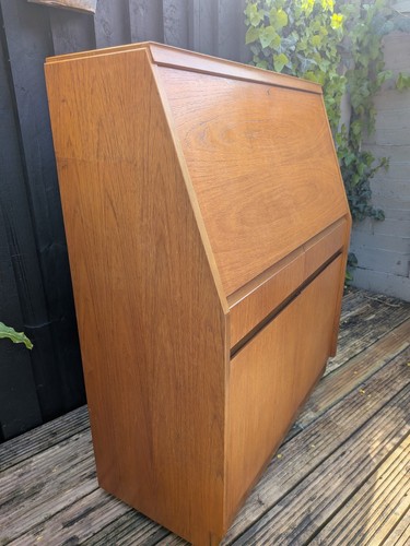 Mid century teak writing - mid,