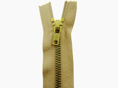 Denim jean zips brass - denim,