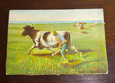 ORIGINAL OIL PAINTING COW