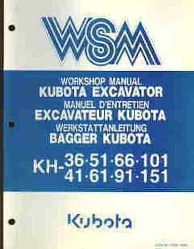 Kubota excavator kh36 - excavator, kh41