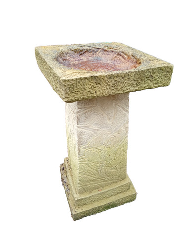 Carved stone pedestal - ,