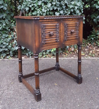 ANTIQUE OAK 2 DRAWER HALL