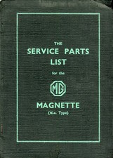 MG Magnette NA Service Parts