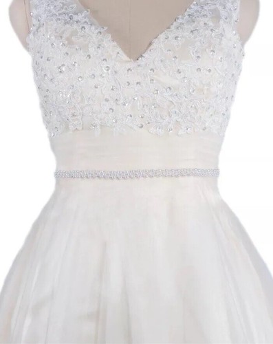 Ivory organza ribbon - ivory,