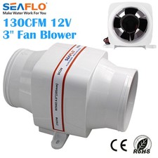 3" 75mm 12V In Line Blower