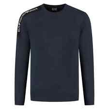 EMPORIO ARMANI EA7 6DPM11 PJOGZ SWEATSHIRT FELPA UOMO ZIP COTONE 1562 BLU