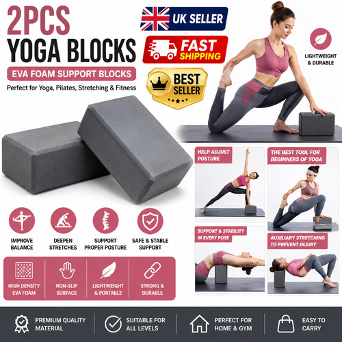 2pcs yoga blocks foam brick - 2pcs,