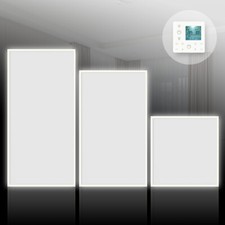 Ceiling Far Infrared Electric Radiant Panel Heater with LED Light and Thermostat