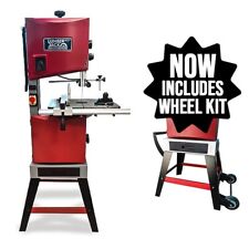 14" Bandsaw Cast Iron Table 230mm Depth LED Light Dual Speed Fence Floor Stand