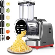 Electric Cheese Grater, Salad Maker With 5 Different Shapes of Blades, 250W