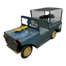 Rare Old Antique Blue Litho