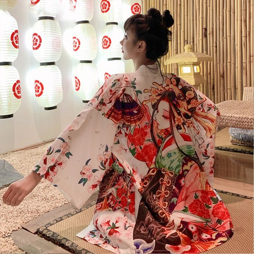 Cardigan coat yukata - cardigan, loose