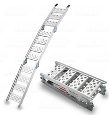 MOTORCYCLE MOTOCROSS MX BIKE ALUMINIUM VAN TRAILER LOADING RAMP TRI-FOLDING 280