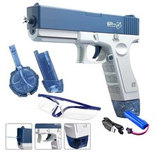 High-Capacity Electric Water Gun for Kids Adults Powerful Water Blaster +Goggles