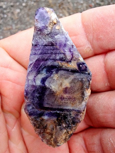 Blue john fluorite crystal - fluorite,