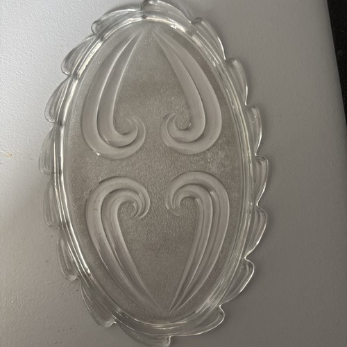 Vintage oval clear - vintage, glass