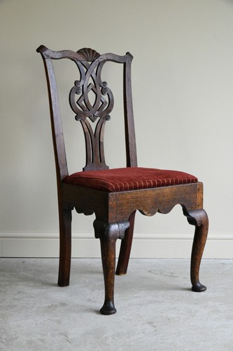 Georgian oak chippendale style - oak,