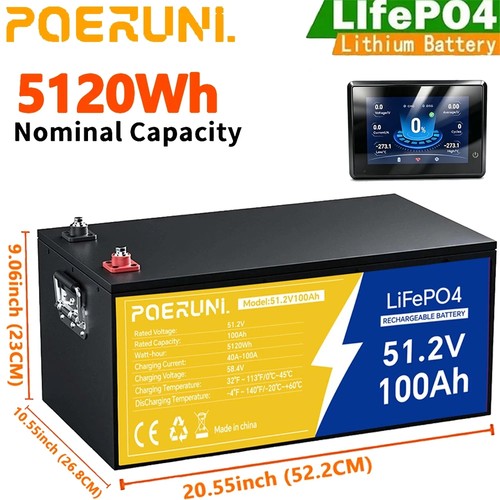 48v 100ah lifepo4 lithium - 48v,