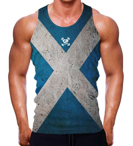 Scottish flag tank muscle gym - muscle,