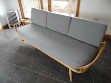 Ercol Daybed Cushions and Covers Light Grey