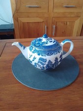 Johnson Brothers Willow Pattern Teapot and Lid Excellent Condition No Chips